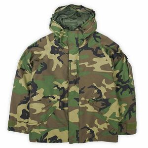 美品 米軍実物 US.ARMY 00s GORE-TEX ゴアテックスパーカー 迷彩 ECWCS ビンテージ ミリタリー (-3206) ウッドランドカモ柄 M-R