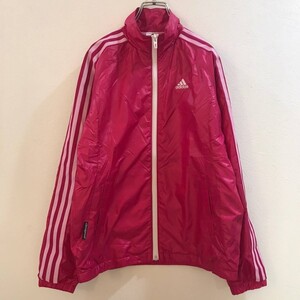 ◆美品◆お洒落な逸品◆ADIDAS/アディダス ウインドブレーカー ナイロンジャケット ジャンパー 撥水 ピンク レディース S ON1083