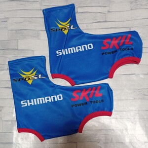 セール！　支給品　シューズカバー　Skil Shimano　スキルシマノ　M　自転車　ロードバイク　サイクルジャージ　エアロ　防寒　防風