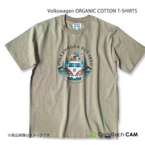 Codetech コードテック Volkswagen ORGANIC COTTON T-SHIRTS ベージュ Mサイズ CO-KVW-2355B