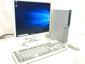 § B28152 NEC デスクトップパソコン Mate MKM30E-4 Core i5-8500 Win10 Pro マウス・キーボード付き＋Philips 液晶モニタ 中古良品