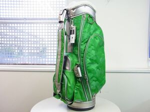 正規品★MARK&LONA マーク＆ロナ★Gauge Camo Cart Bag スカルカモ柄キャディバッグ【MLS-3A-SC02】グリーン緑【本物保証】完売