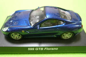 【新品】京商1/64 ミニカーコレクション★フェラーリ 599 GTB Fiorano ☆ ネイビーブルー