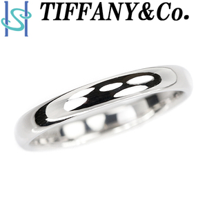 ティファニー バンドリング Pt950 地金のみ 石なし ユニセックス メンズ ブランド TIFFANY&Co. 送料無料 美品 中古 SH105857