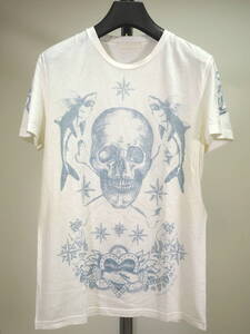 Alexander McQueen アレキサンダーマックィーン 16SS SEAスカルデザインTシャツXS白 Italy製