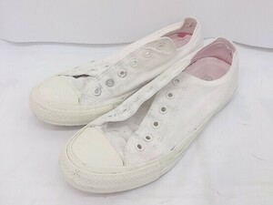 ◇ CONVERSE コンバース ALL STAR 100 WHITEPLUS OX 1SC549 スニーカー シューズ サイズ26.5cm ホワイト系 メンズ E