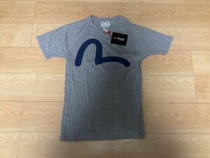 新品未使用 38 EVISU 半袖Tシャツ グレー エヴィス 定価13200円