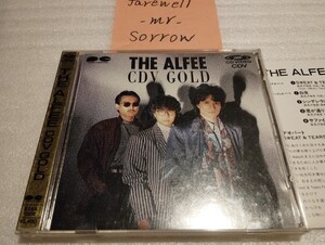 THE ALFEE CDV GOLD 国内盤CD Video Pony Canyon E24A1004 ビデオ・シングル・ディスク CDV Sweat & Tearsライヴ VSD専用プレーヤー必須