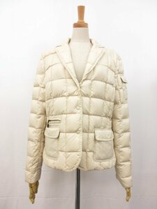 極美品【モンクレール MONCLER】45531/50/68959 軽量 ブレザー型ダウンジャケット (レディース) size4 アイボリー系 □17LJ1254□