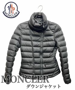 1円～ 美品　大人気デザイン　 MONCLER モンクレール　 ダウンジャケット 　ダウンコート　 ブラック　 レディース　サイズ０　軽量　