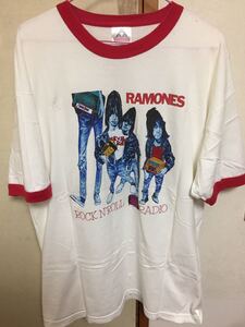 激レア 珍品 ヴィンテージ Vintage RAMONES ラモーンズ リンガーTシャツ XL ROCK N