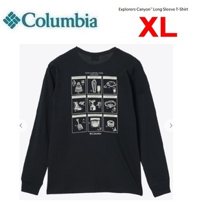 Columbia コロンビア エクスプローラーズキャニオンロングTシャツ ブラック XL　AJ5272　メンズ　長袖　ロンＴ　アウトドア