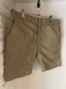 80s〜 エディーバウアー 黒タグ チノ ショーツ ショートパンツ ベージュ Shorts 検）ヴィンテージ USA us army リーバイス old 70s 60s