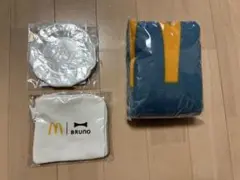 マクドナルド 福袋 BRUNO ブランケット ポーチ プレート新品