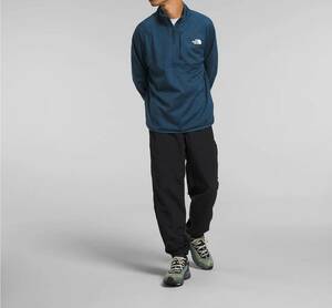 即決 新品 正規品 USA限定 The North Face ノースフェイス US-XL ハーフジップジャージ フリース S.BLUE Canyonlands 1/2 Zip