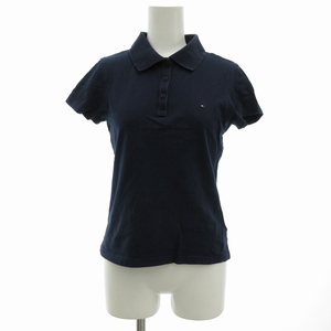 トミーヒルフィガー TOMMY HILFIGER GOLF ポロシャツ カットソー 半袖 36 S 紺 ネイビー /TO 1111 ■MG レディース