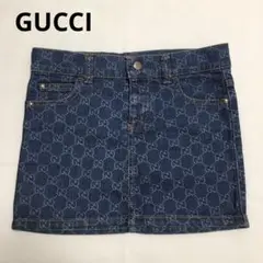 GUCCI グッチ チルドレン 子供服 スカート GG柄 デニムスカート