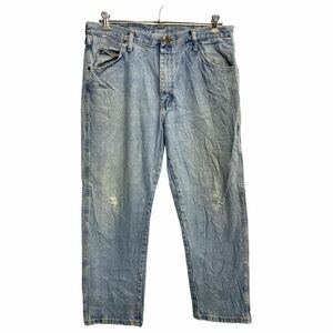 Wrangler デニムパンツ W38 ラングラー ビッグサイズ ライトブルー コットン 古着卸 アメリカ仕入 2312-630