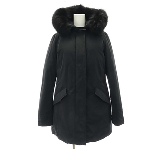 ウールリッチ WOOLRICH ダウンコート ダウンジャケット アウター フード フォックスファー XS 黒 ブラック 192MWWCPS2834 レディース