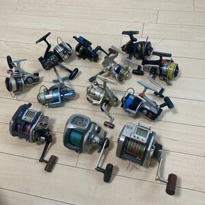 リール　本体 SUPERTANASENSOR SHIMANO SLS LEVER DRAG 5000 3000 Daiwa REGAL等　大量　計12点 まとめて　まとめ　現状品　ジャンク②