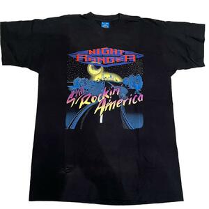 90s NIGHT RANGER バンドT USA VINTAGE 当時物 輸入 古着 Tシャツ ロックT アメリカ製 ナイトレンジャー 黒T