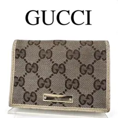 GUCCI グッチ パスケース カードケース GGキャンバス GG柄 レザー