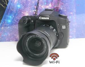 ☆レンズフード付きのSTMレンズで撮影ラクラク♪シャッター数2034の超極上品♪canon EOS 50D♪スマホ転送&超高速連写☆