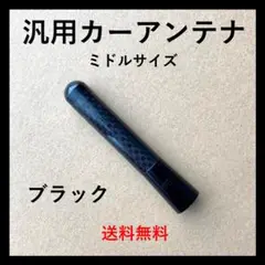 ショート アンテナ 8cm ブラック 黒 ルーフ カーボン調 カーアンテナ