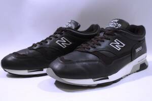 本物/廃番 NEW BALANCE 超希少/英国製 極上革質 M1500BK BLACK/黒 希少US10.5/28.5cm 3度使用のみ/貴重な美品 /ソール張替可能な最高級品