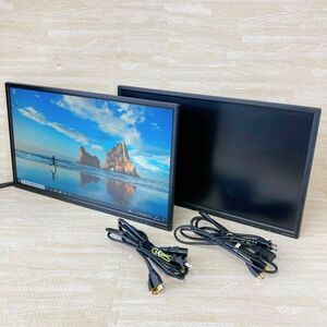 IODATA LCD-MF244EDSB ワイド 液晶モニター 23.8インチ フルHD（1920x1080) 2台セット NO.4243-5