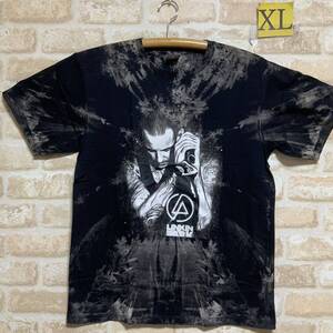 リンキンパーク LINKIN PARK Tシャツ　XLサイズ　③タイダイ 絞り染め ムラ染 半袖Tシャツ ロックTシャツ バンドTシャツ