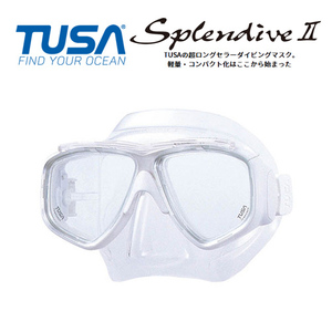 度付き選択可！ TUSAダイビングマスク M7500-W [白] SplendiveII (スプレンダイブ2)