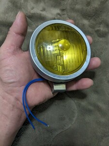 新品 未使用 ビンテージ風リム イエローレンズ 当時物！LED電球 ハーレー VL UL ナックル パン アイアン ショベル エボ SR クラブマン GB