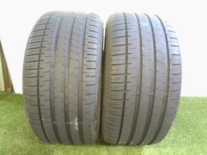 中古 255/40ZR17 FALKEN ファルケン AZENIS FK510 2本 2021年製 5,5ミリ 非対称 個人宅配送不可