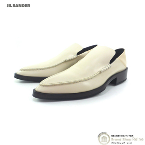 ジルサンダー （JIL SANDER） フラットモカシン レザー ポインテッドトゥ ローファー J15WR0014 Naturale 靴 ＃38（新品）