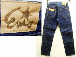 即決[W30]未使用品 最初期 EVISU プロトタイプ？筆記体 星パッチ ヘアオンハイド Lee 101B COWBOY TYPE 緑耳 デニム エヴィス パンツ■94