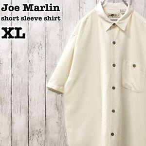 Joe Marlin US アメリカ古着 無地 レーヨン ポリエステル 半袖シャツ XL