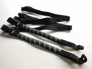 ROK straps ストレッチストラップ BPタイプ 2本セット / ブラック&ブルー×グリーン