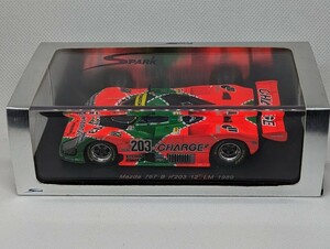 1/43 spark MAZDA 767 B No.203 LM 1989 Le Mans スパーク ルマン マツダ 寺田陽次郎 ルマン24時間耐久レース WEC S0645