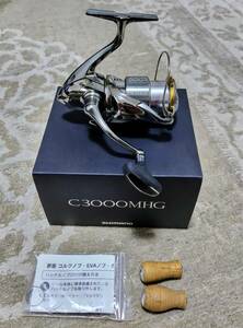 SHIMANO シマノ 18ステラ C3000MHG 淡水使用のみ 美品 夢屋コルクノブ付