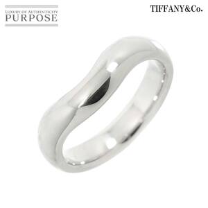 ティファニー TIFFANY&Co. ワイド カーブド バンド 14号 リング Pt プラチナ 指輪 Curved Band Ring 90233999