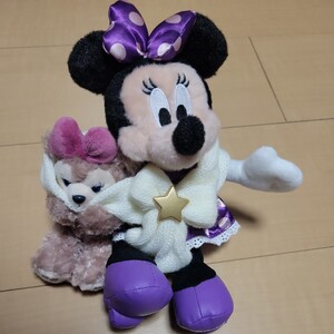 未使用 東京 ディズニー シー シェリーメイ ミニー マウス ぬいぐるみ バッジ Winter Twinkling Town TOKYO Disney Sea Minnie Mouse