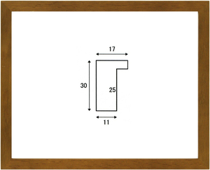 デッサン用額縁 木製フレーム 水彩額縁 オーク17 カンソン