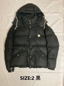 MONCLER V BOROSIRI　黒サイズ2　モンクレールVボロシリ