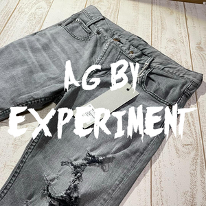 新品タグ付【AG by EXPERIMENT】アシンメトリー スキニーデニム サイズ44