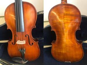 古いバイオリン 4/4 ドイツ製 フルサイズ 虎杢 ヴァイオリン 