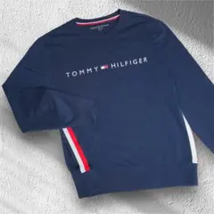 TOMMY HILFIGER 長袖 ロングスリーブ ネイビー Lサイズ