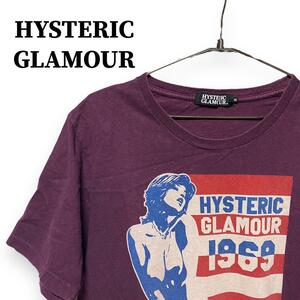 【人気ワインレッド】HYSTERIC GLAMOUR 古着 ヒスガール Tシャツ M ヴィンテージ 