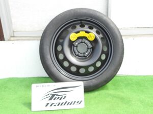 L3607/ ボルボ純正 17インチ V70 PCD108 ハブ径 65.1 スペア テンパー タイヤ T125/80R17 9209872 4Jx17ET50