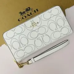 COACH 長財布 ホワイト　レディース　新品